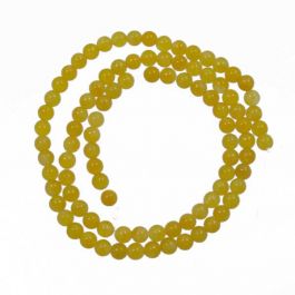 UK Semi Precious And Gemstone Beads Malay Jade Dyed Honey Yellow