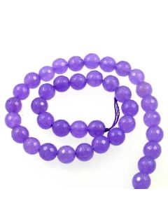 These Jade beads have been dyed a violet colour. Sold as temporary strung 37cm (approx) strands.