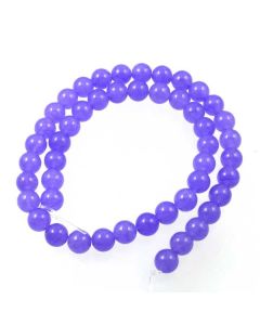 Jade (Lavender) dyed 8mm Round Beads