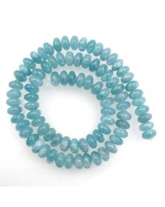 Blue Sponge Quartz (dyed) 5x8 Rondelle Beads