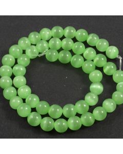 Cats Eye Beads - 7.5mm Green