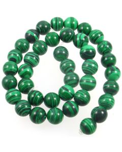Malachite (Imitation) 10mm Round Beads