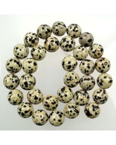 Dalmation Jasper 12mm Round Beads