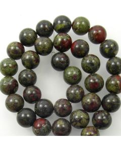 Dragon Vein Jasper 12mm Round Beads