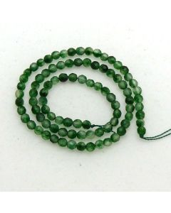 Malay Jade (Dyed Moss) 4mm Round Beads