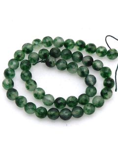 Moss beads 8mm faceted