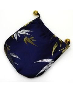 Satin Gift/Jewellery Pouch, lined - dark navy