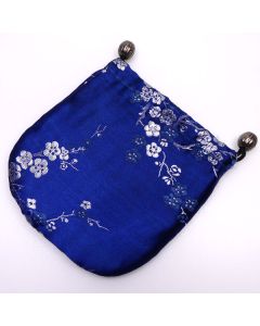 Satin Gift/Jewellery Pouch, lined - royal blue