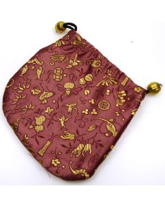 Satin Gift/Jewellery Pouch, lined - bronze