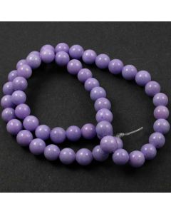 Mashan Jade (dyed Violet) 8mm Round Beads